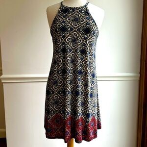 Xhilaration Sundress Blue Floral Size Small
